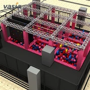 Rekabetçi Sıcak Ekipman Oyun Alanı Ninja Sahası